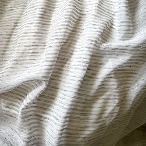 Croscill polyester/linen sheer curtains.  2 pair, 84” L x 60” W.  5 inch hems .